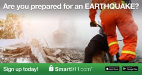 smart911 prepared for an earthquake