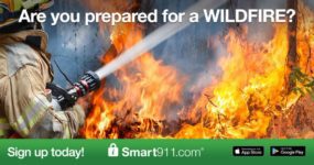 smart911 prepared for a wildfire